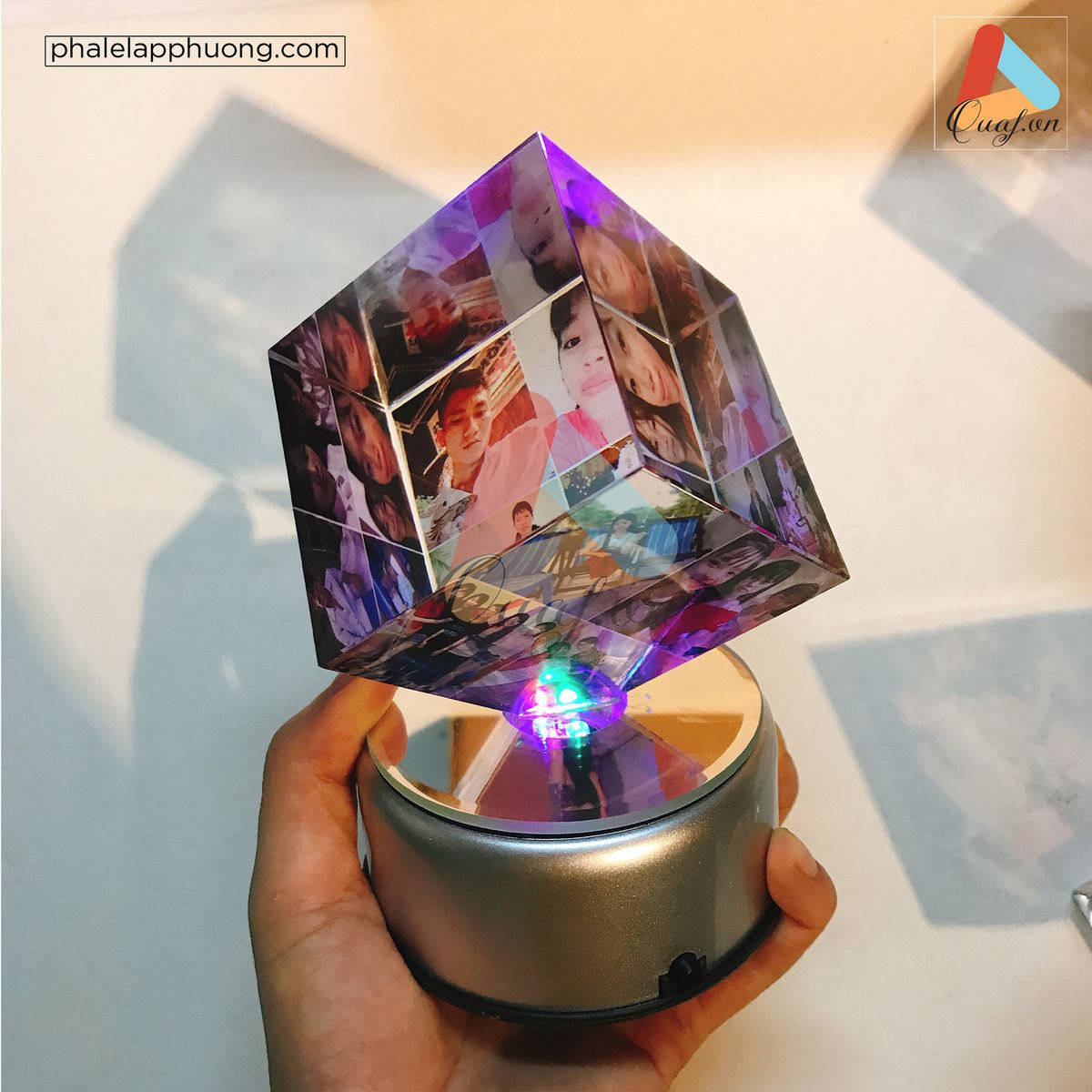 In ảnh pha lê 3D