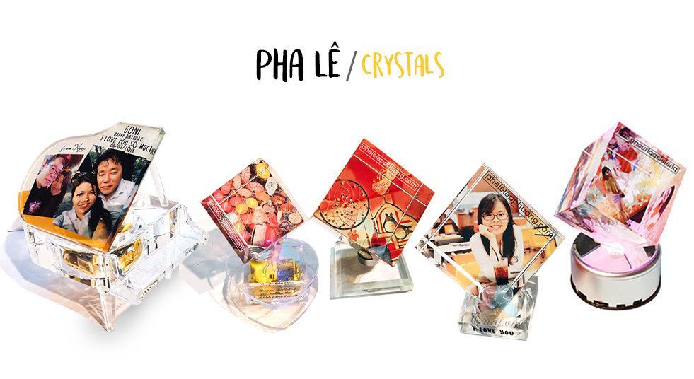 Quà tặng cô giáo cuối năm - pha lê lập phương in hình