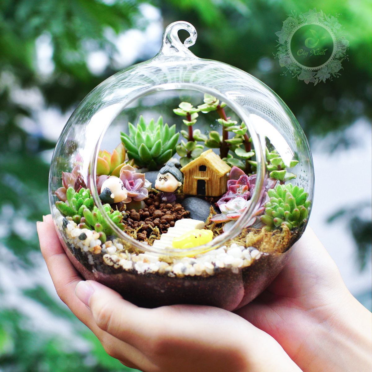 quà sinh nhật cho bạn gái - nhà mô hình thủy tinh