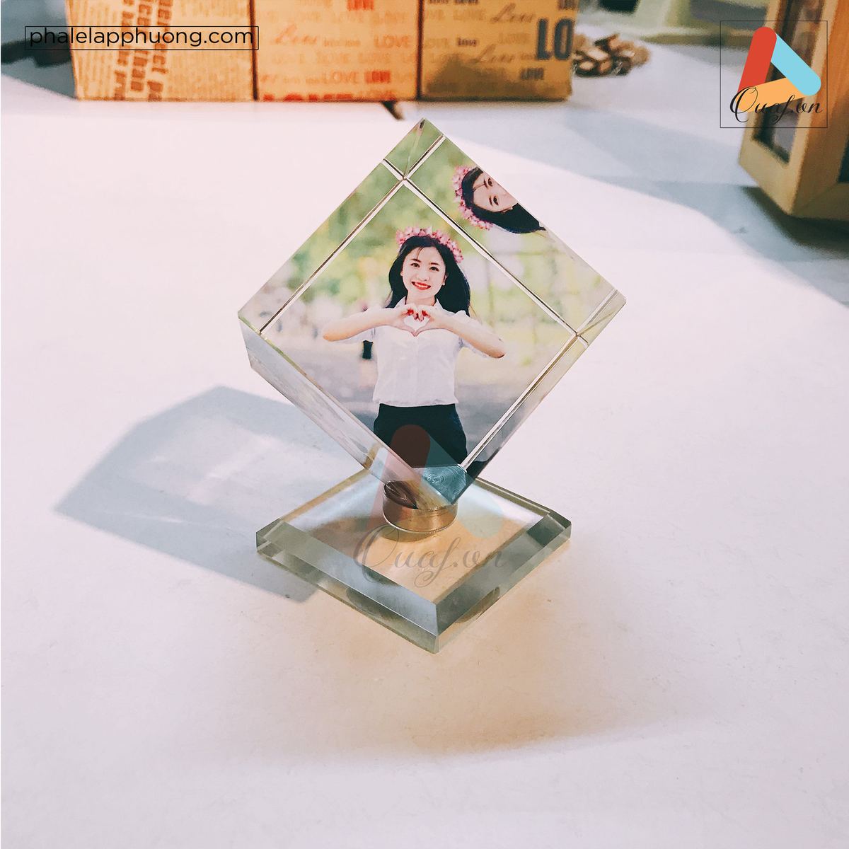 In ảnh pha lê 3D