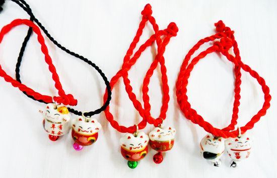 quà sinh nhật cho bạn gái - vòng tay mèo thần tài