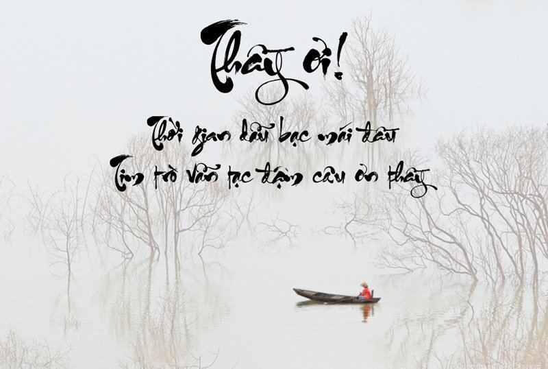 Quà tặng cô giáo cuối năm - tranh thư pháp