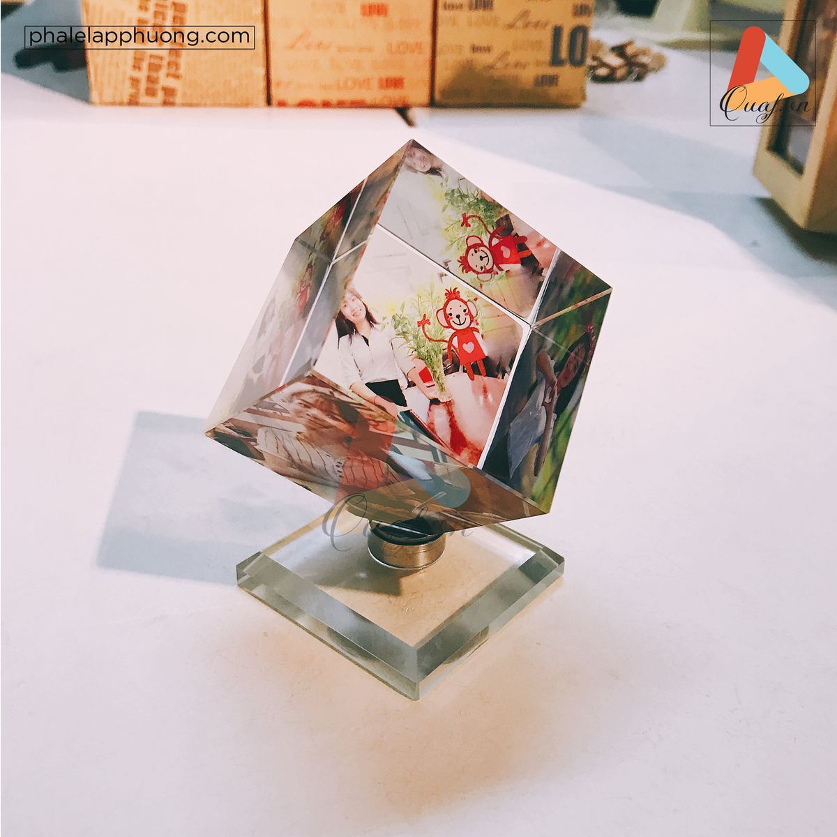 In ảnh pha lê 3D