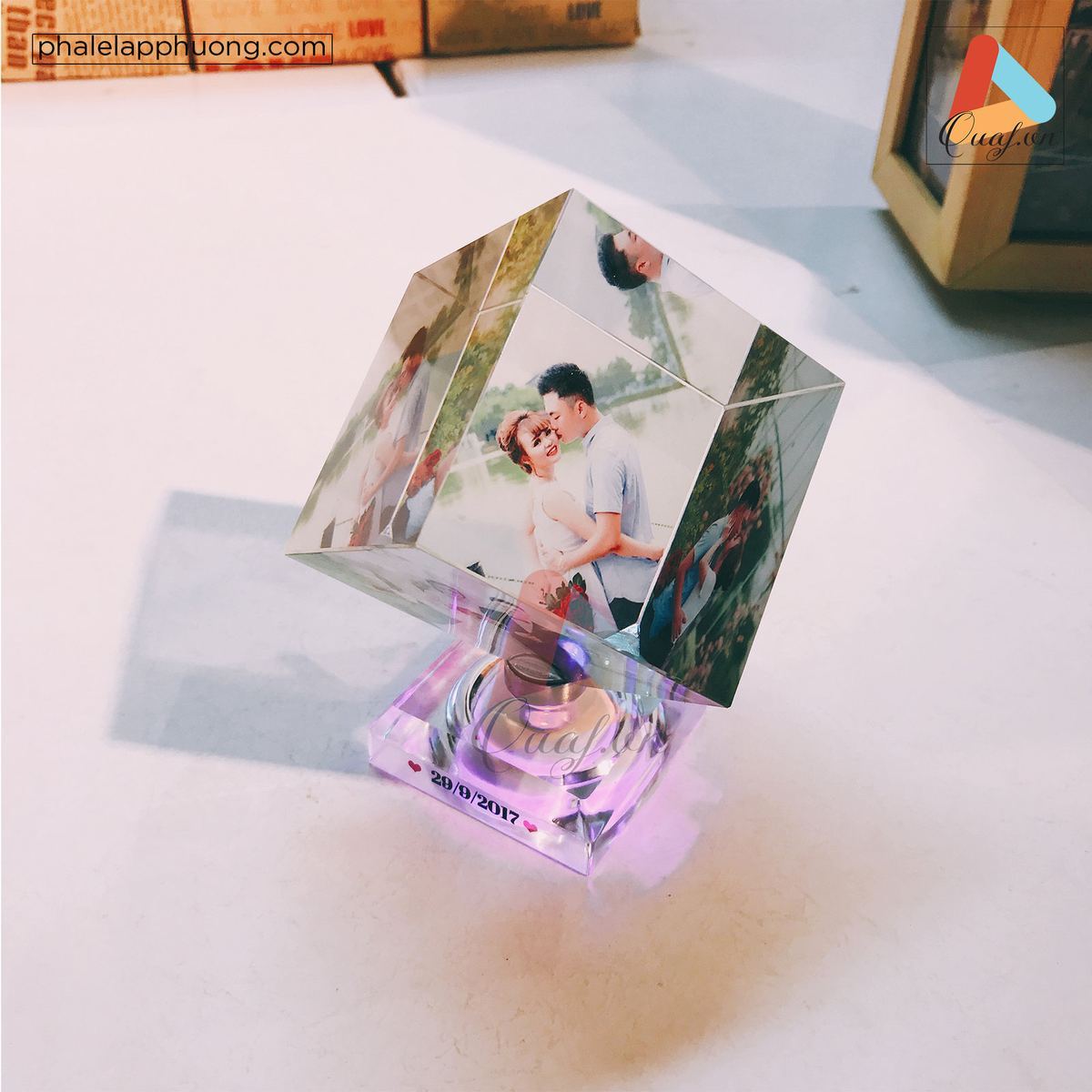 In ảnh pha lê 3D