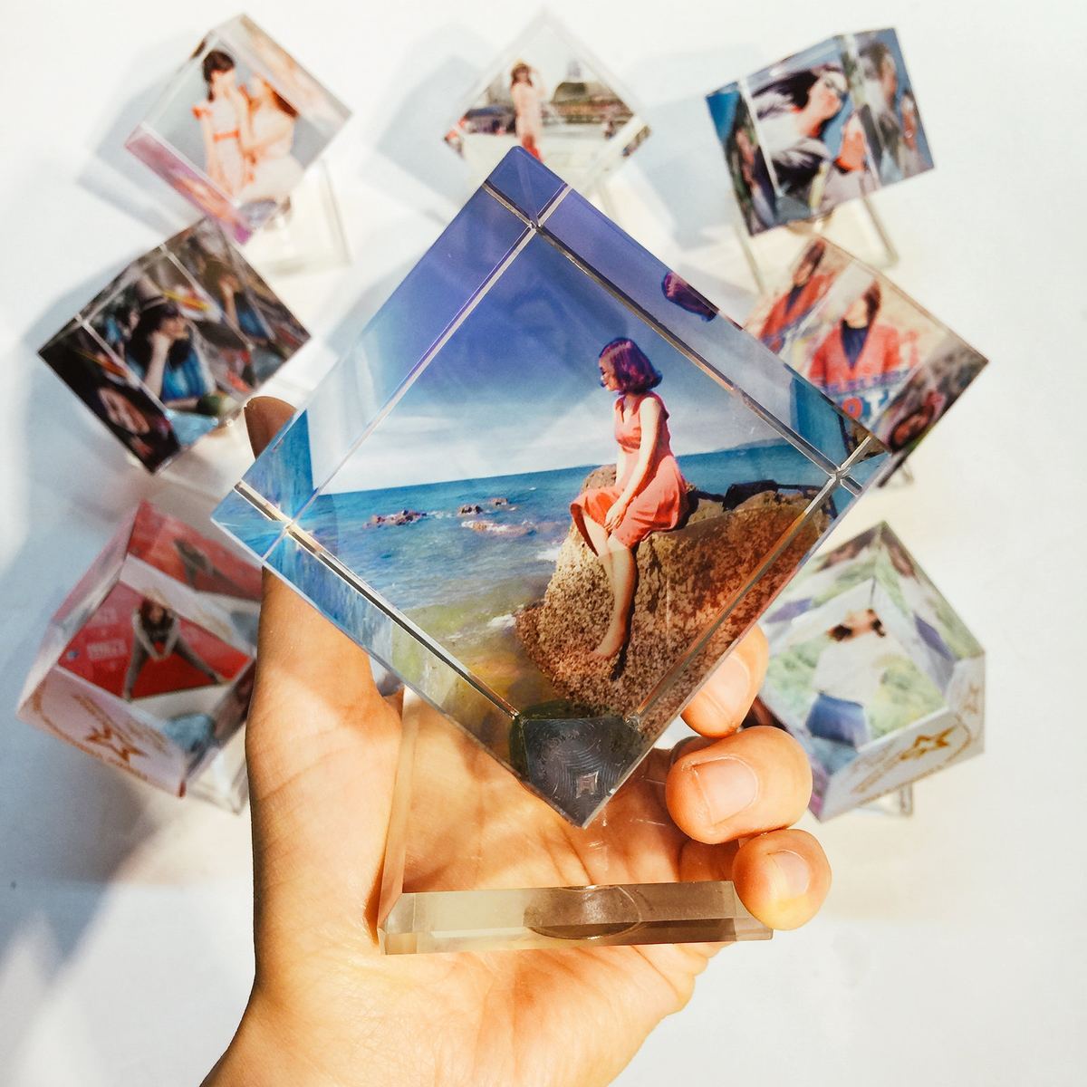 In ảnh lên pha lê lập phương