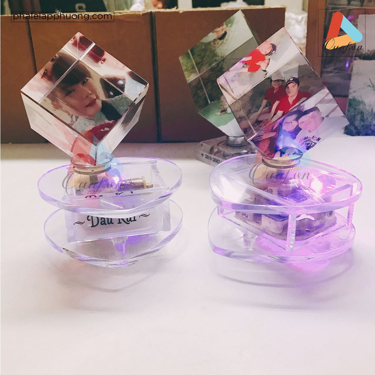 In ảnh pha lê 3D