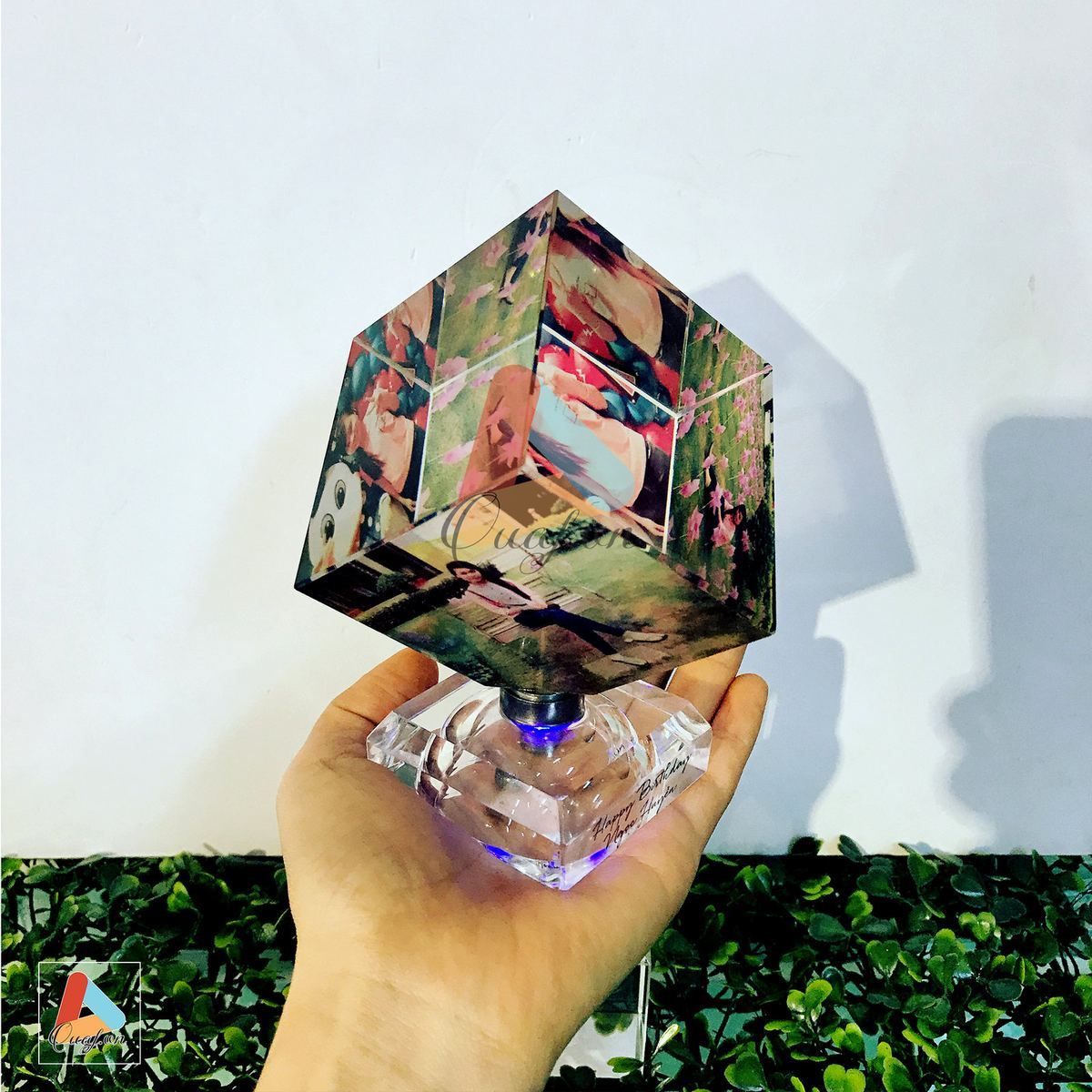 Pha lê lập phương xoay TPHCM